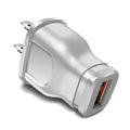 5V/1A Universal USB Wall Charger – US & EU Travel Adapter USB Wall Charger HIP US White