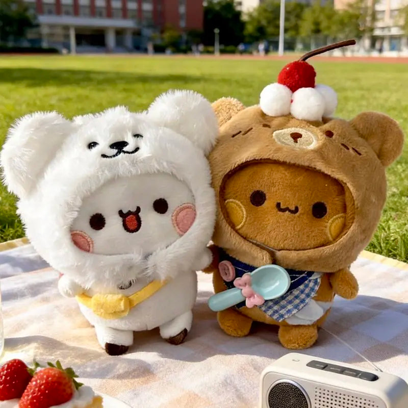 Bubu & Dudu 12cm Panda Plush Pendant Doll | Outfit Change Character Plush Doll HIP