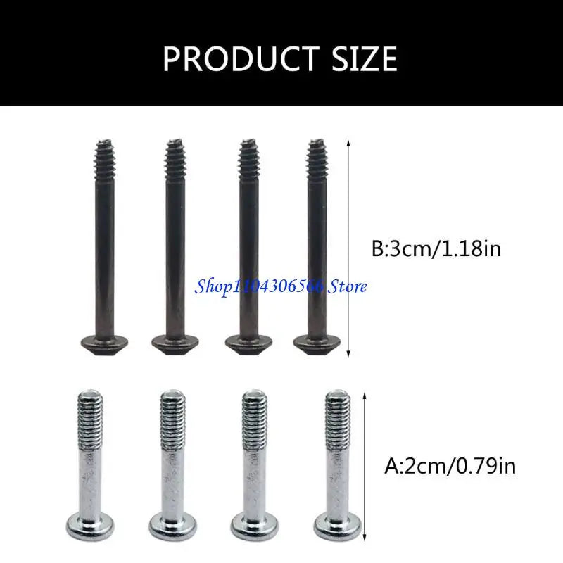 8-Piece PC Case Fan Mounting Screws Set – 2cm & 3cm Metal Fan Mounting Screws HIP