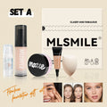 MLSMILE Flawless Base Makeup Set – Foundation, Primer & Powder Face Makeup Set HIP A