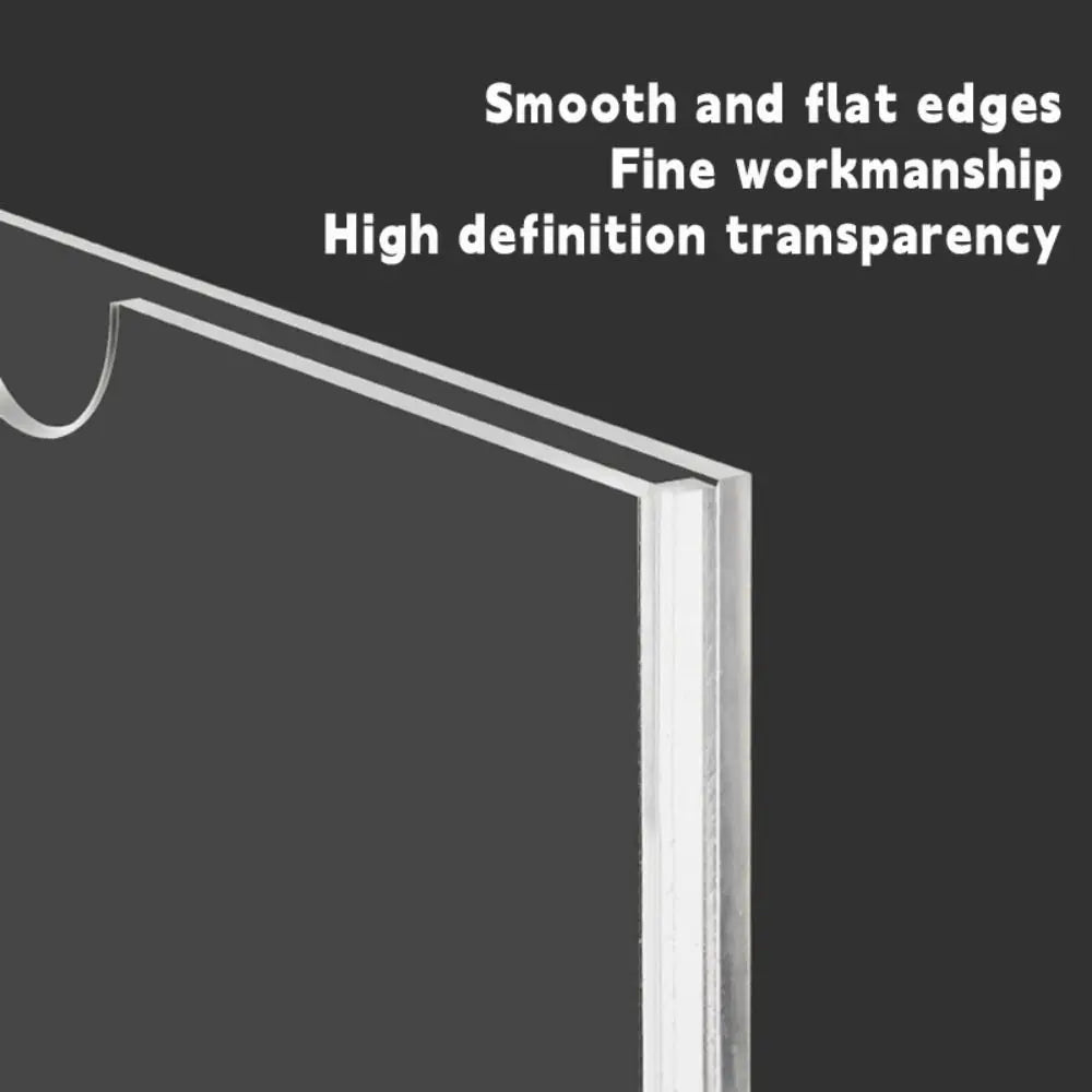 Clear Acrylic Label Holder – Self-Adhesive Sign & Card Display Acrylic Label Holder HIP
