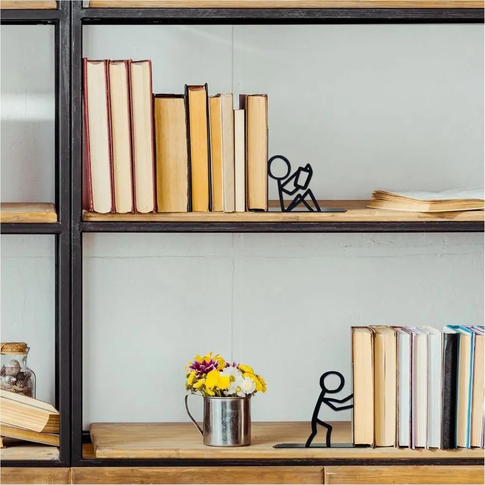 Decorative Metal Bookends – Unique Book Lover Desk Decor Decorative Bookends HIP