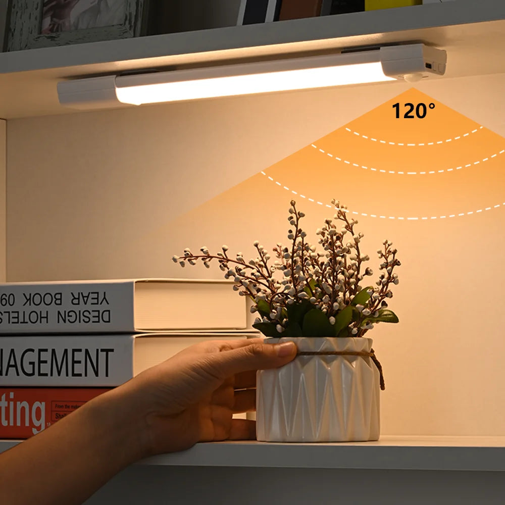 Motion Sensor LED Cabinet Light – USB Rechargeable, 3 Colors Motion Sensor Light HIP