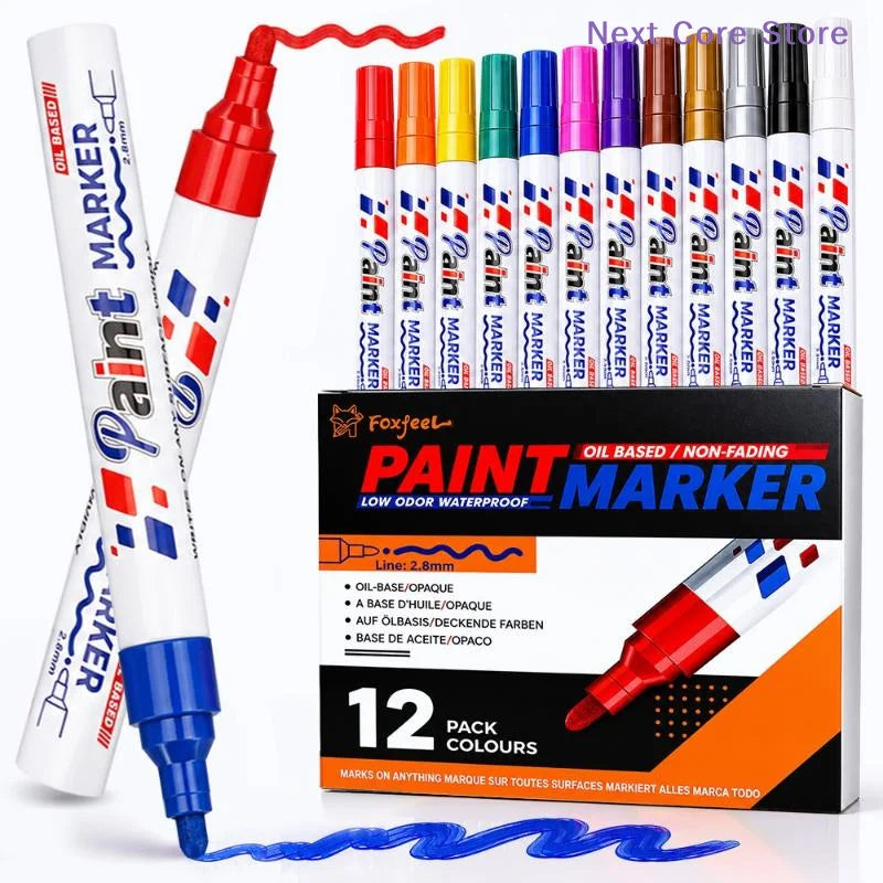 Oil-Based Paint Marker – Waterproof Permanent Multi-Surface Pen Paint Marker Pen HIP