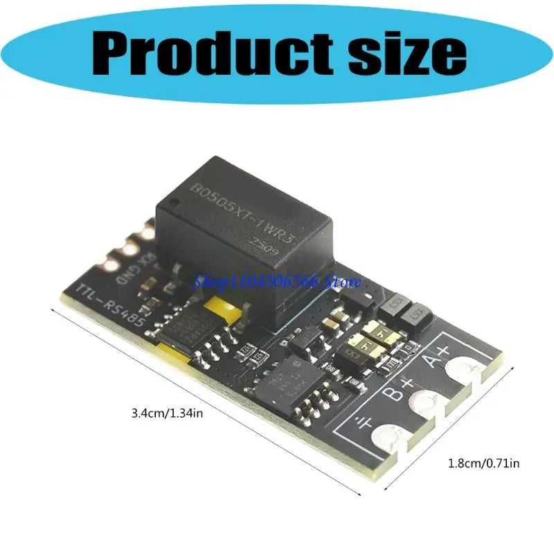 Isolated RS485 Level Converter Module 3.3V 5V TTL 2Mbps RS485 Converter Module HIP