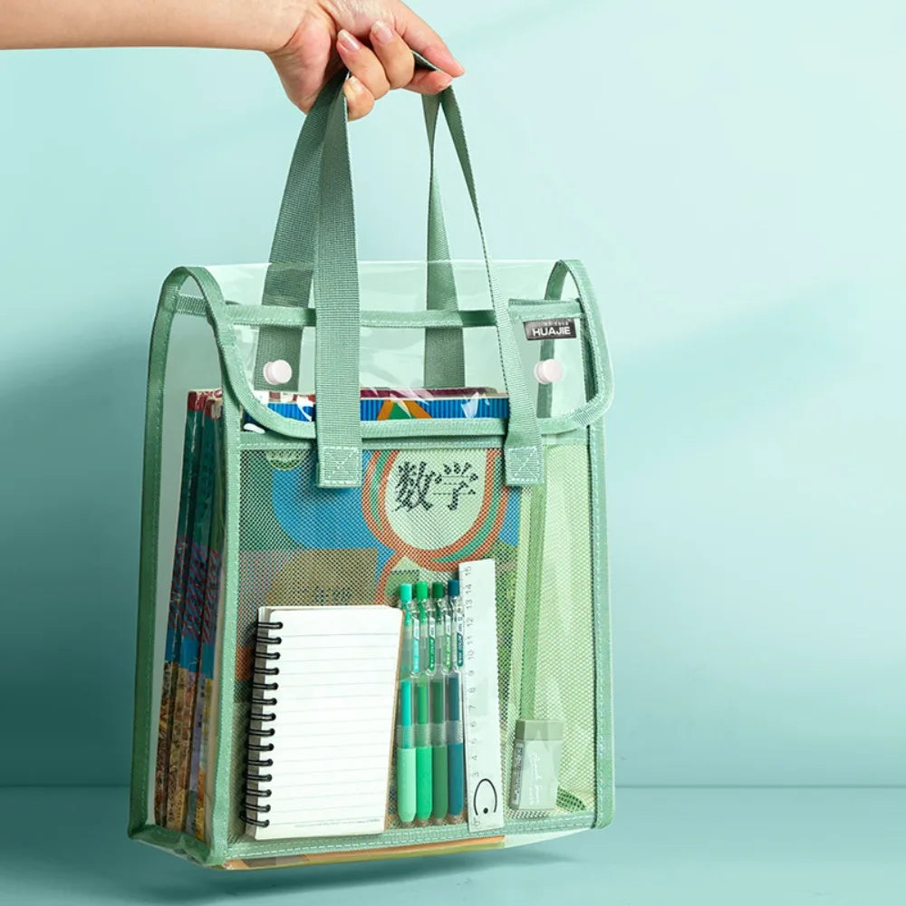 PVC Transparent Document Bag – Portable File Organizer Document File Bag HIP