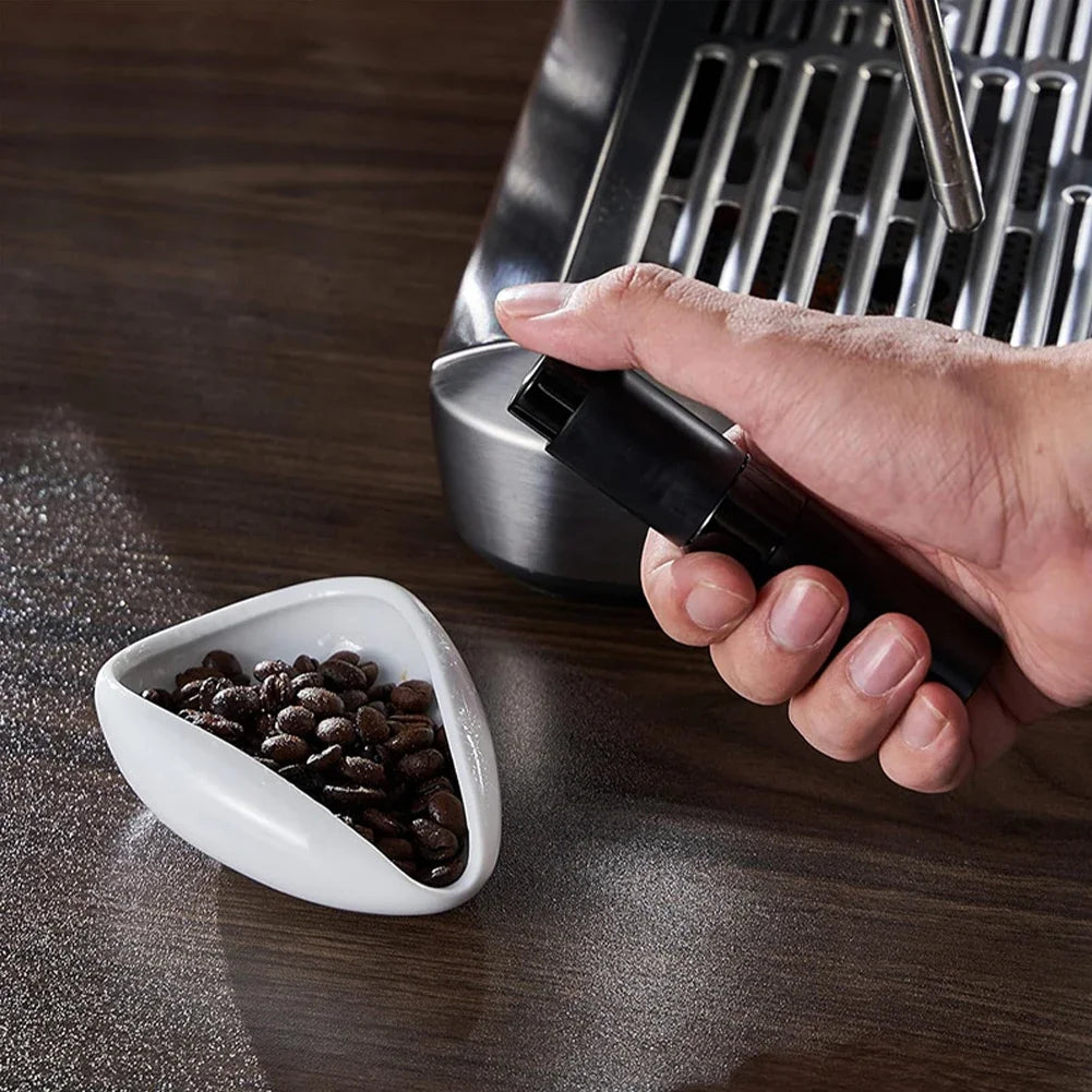 Ceramic Coffee Bean Dosing Cup Spoon Spray Bottle Tea Leaves Barista Set Anti-Static Coffee Bean Spray Measuring Tray Scoops HIP