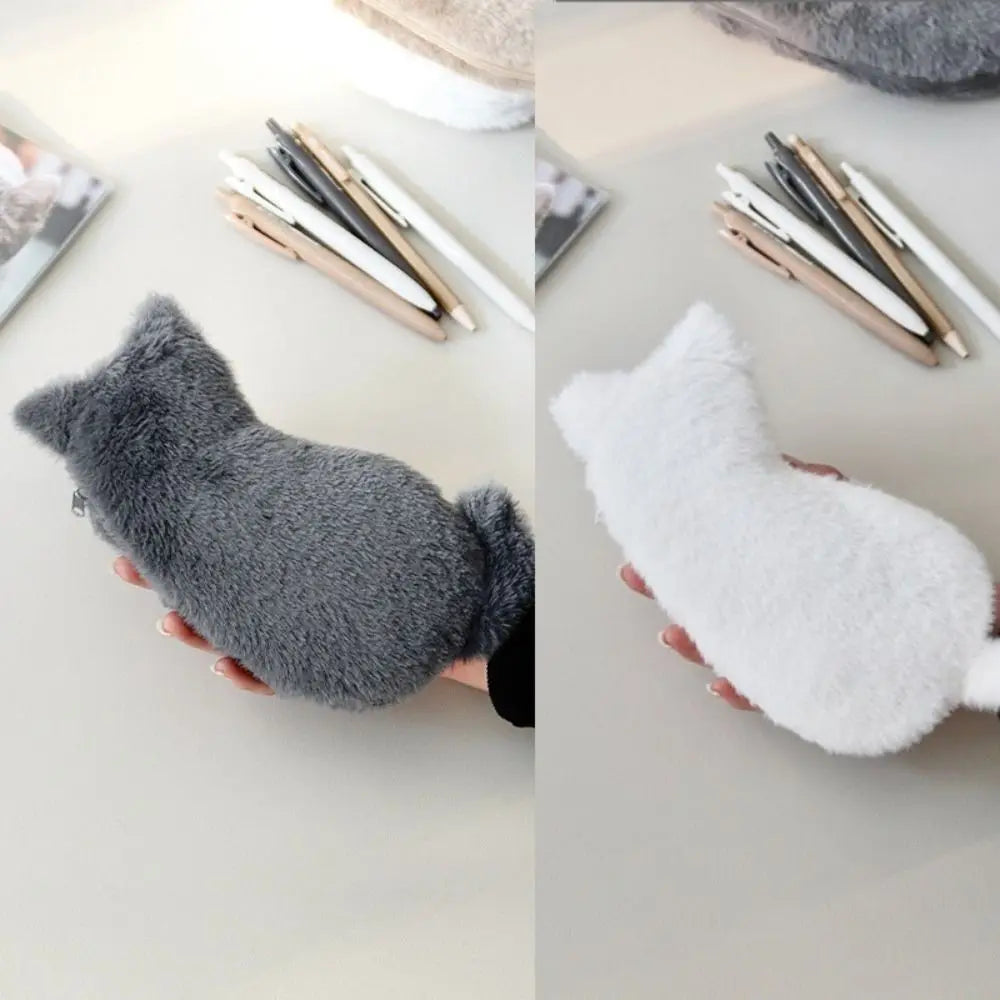 Large Plush Cat Pencil Case – Cute Stationery Bag | HIP Pencil Case HIP