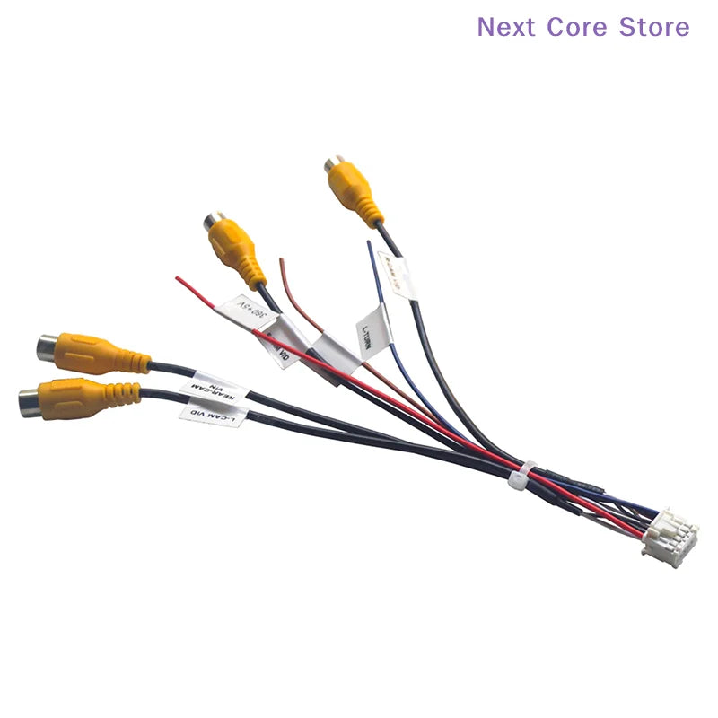 12-Pin Adapter Cable for Android Head Unit 360 Panoramic Camera Camera Cable Adapter HIP