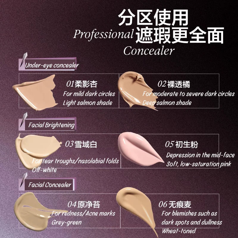 INSBAHA Liquid Concealer – High Coverage Color-Correcting 8g Liquid Concealer HIP