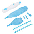 Blinds Cleaning Tool Dust Brush Electric Duster 180° Bendable Electric Duster Window Blinds Furniture Cleaning Tool HIP Blue