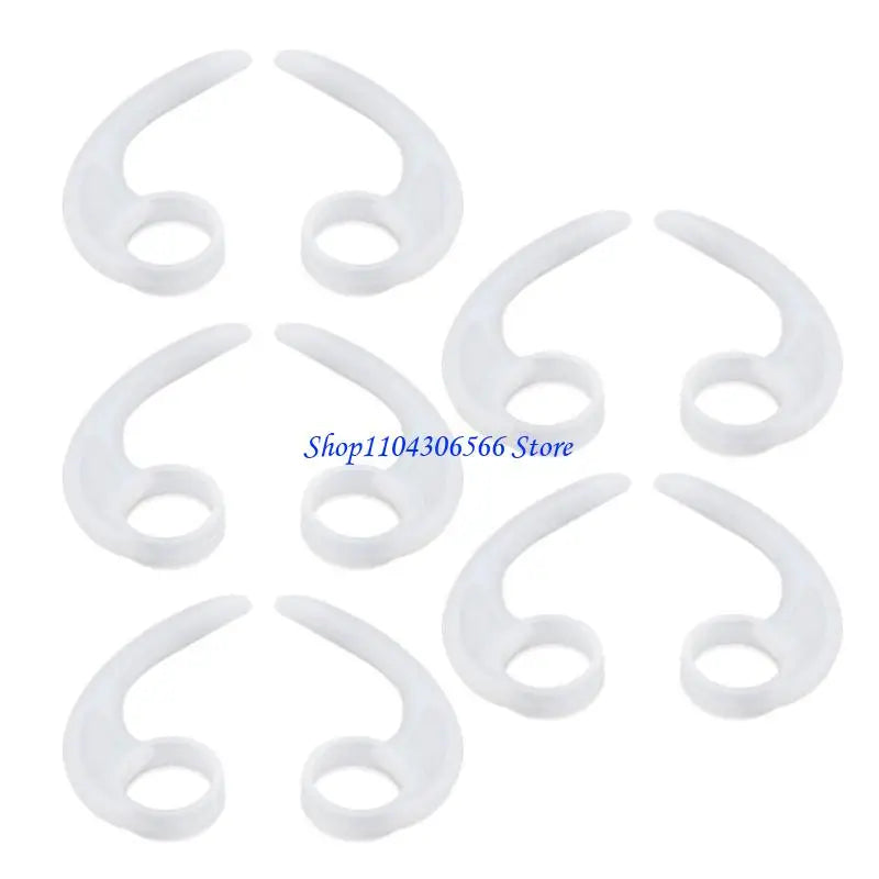 5 Pairs Silicone Earbud Hooks – Sport Grip Wing Tips Earbud Wing Tips HIP