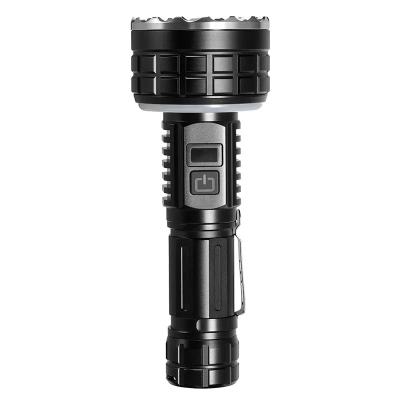 ESMARTER 15W LED Rechargeable Flashlight – Digital Display LED Flashlight HIP