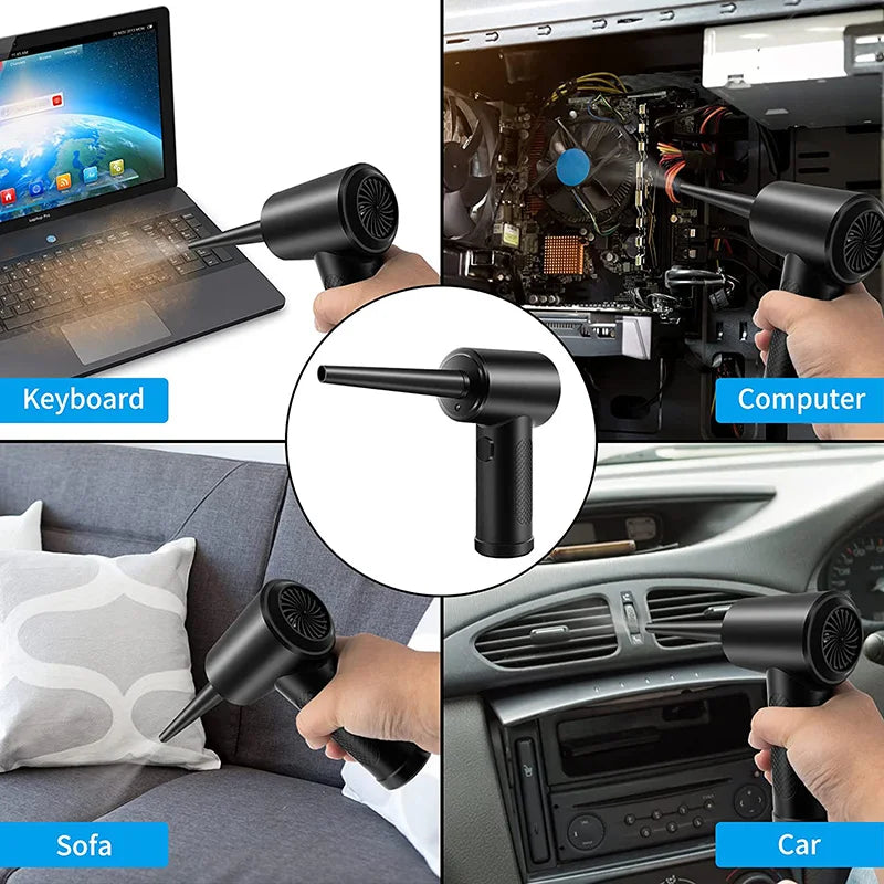 Cordless Air Duster with LED Light for PC & Keyboard Cordless Air Duster HIP
