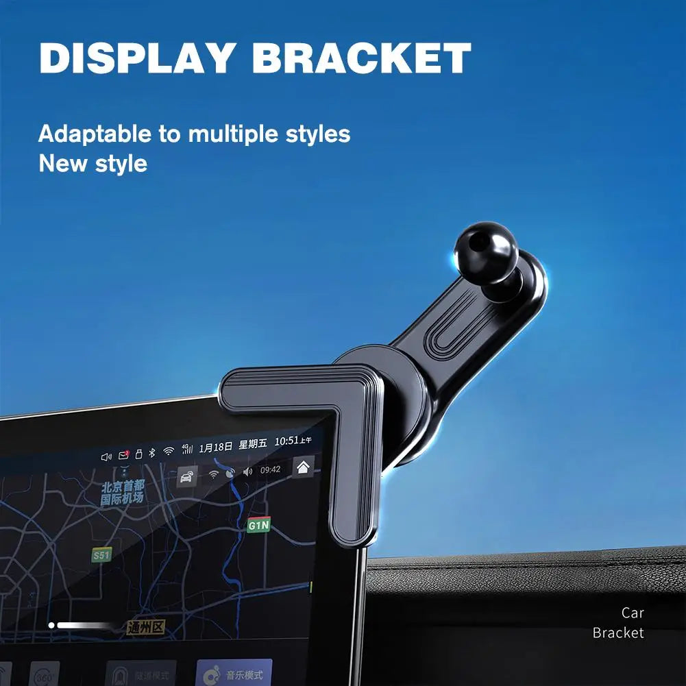 17mm Universal Standard Ball Head Car Display Extension Rod Phone Stand Base Adjustable 360 Degrees Mount For Tesla Accessories HIP