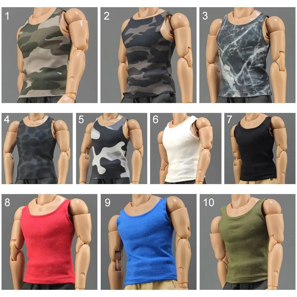 1/6 Scale Action Figure Miniature T-Shirt & Tank Top Clothing Figure Clothing Accessory HIP