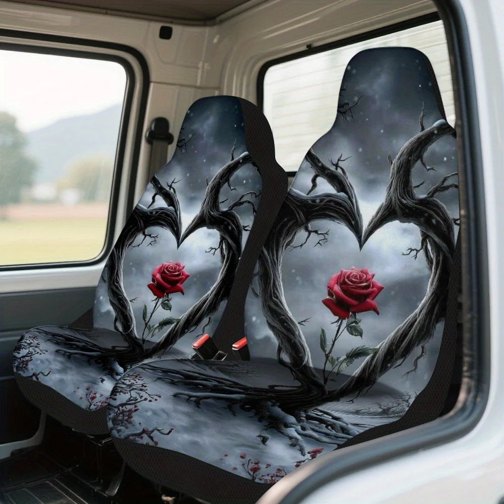 2-Piece Heart Tree Car Seat Covers – Universal All-Season Fit Car Seat Covers HIP