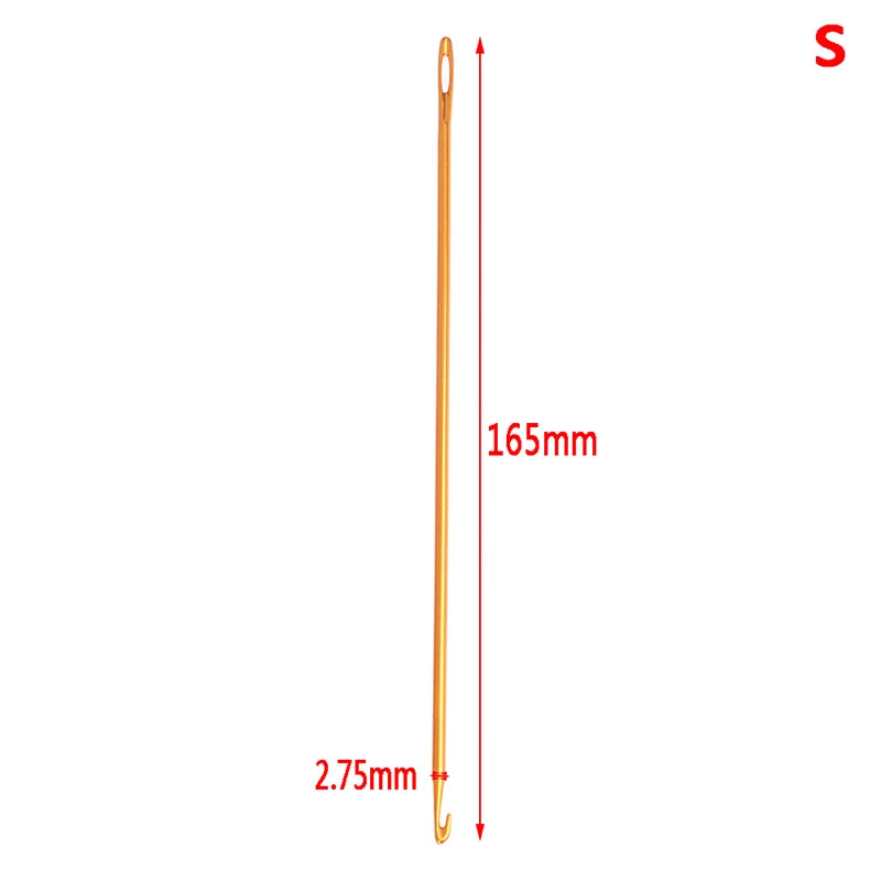 Big Eye Aluminum Knitting Needles – 3-Piece Yarn Sewing Set Knitting Needle Set HIP C