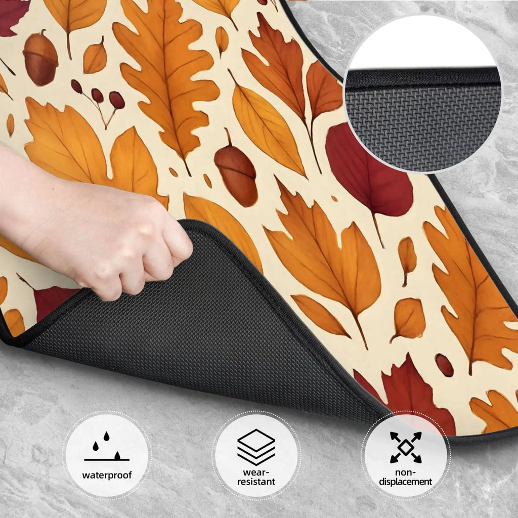 4-Piece Autumn Leaves Car Floor Mats – Anti-Slip & Washable Car Floor Mats HIP