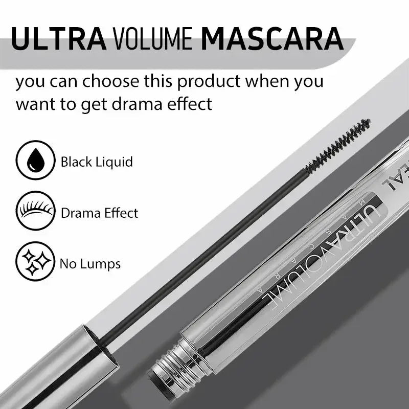OCHEAL Waterproof Volumizing Mascara – 2mm Micro Brush Waterproof Mascara HIP
