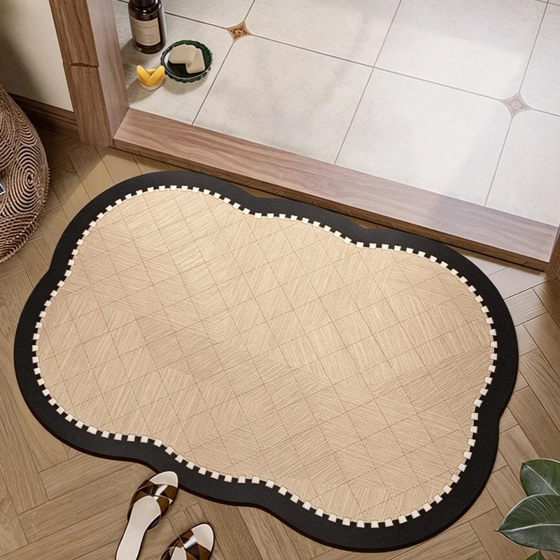 Absorbent Non-Slip Diatom Mud Bathroom Mat | Quick-Dry Rug Bathroom Floor Mat HIP