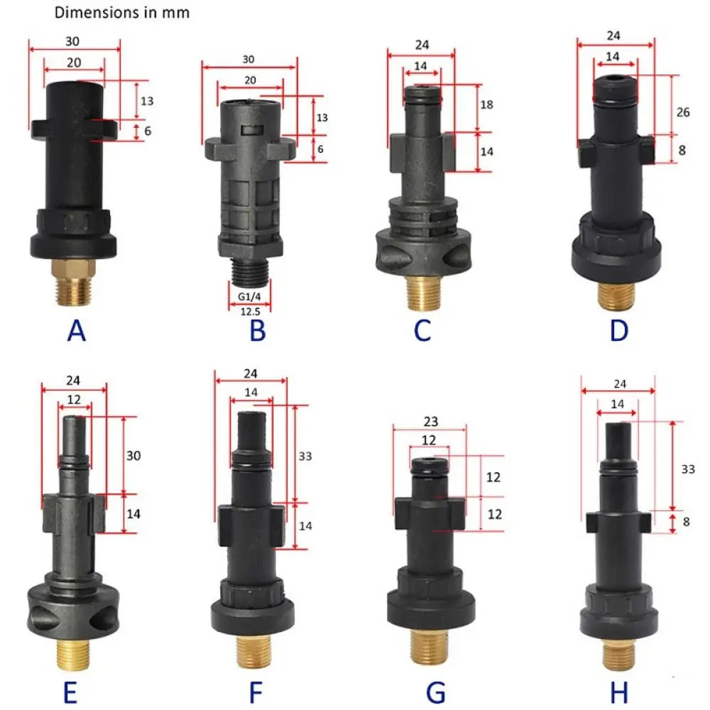 Snow Foam Lance Adapter for Kärcher – Copper Pressure Washer Fitting Pressure Washer Adapter HIP