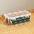 6-Pack Clear Plastic Storage Boxes with Hinged Lids Plastic Storage Boxes HIP 1PCS