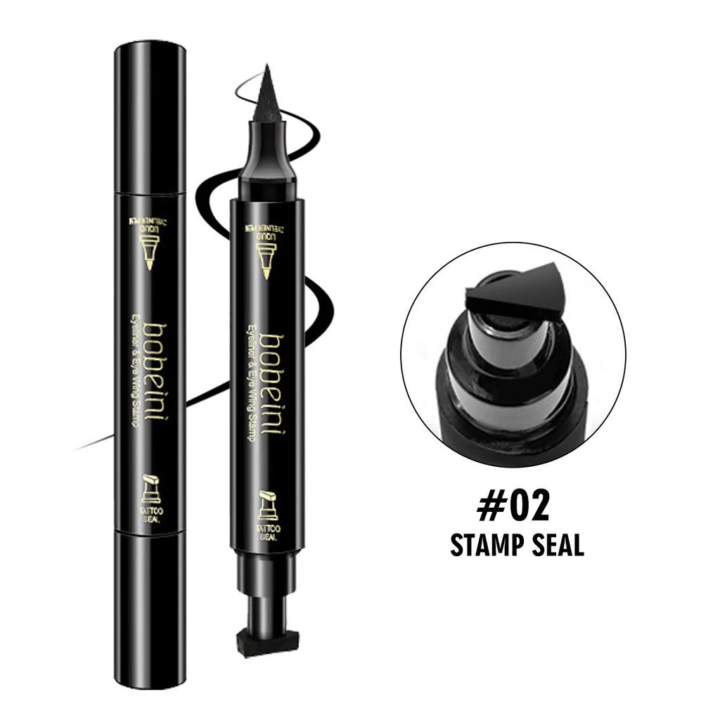 Double-Ended Stamp Eyeliner Pen – Waterproof Wing Liner Liquid Eyeliner Pen HIP stamp pen Full Size
