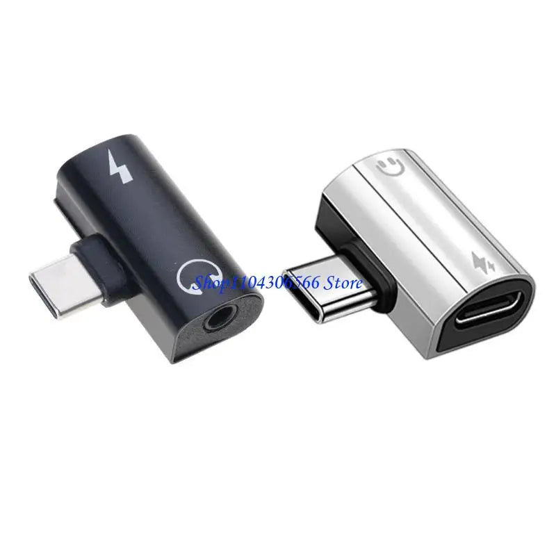 USB-C to 3.5mm Audio + PD 60W Fast Charging Adapter USB-C Audio Adapter HIP