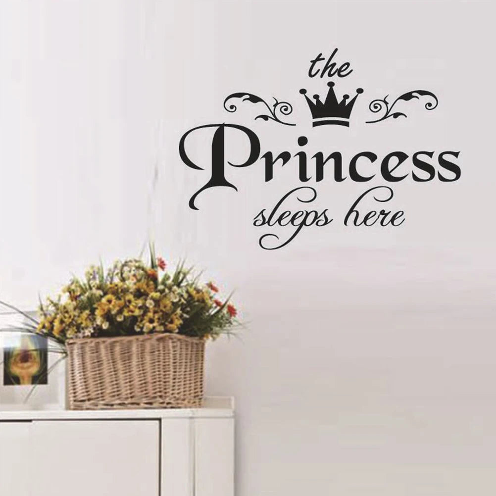 Princess Sleeps Here Wall Sticker – Girls Room Vinyl Decal Vinyl Wall Sticker HIP