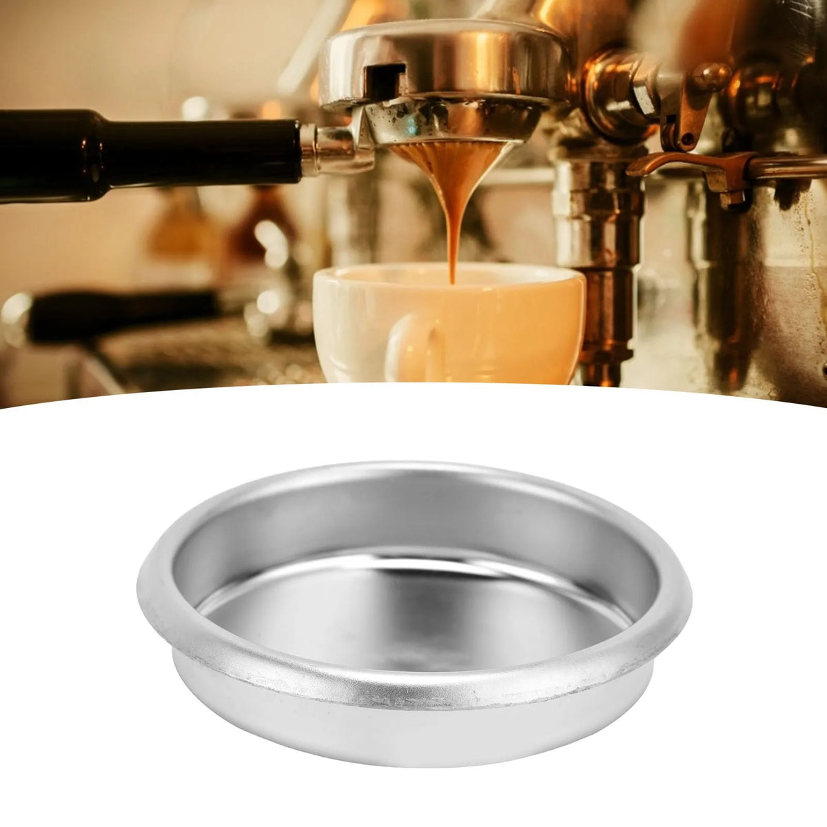 54mm Coffee Machine Stainless Steel Backflush Insert Metal Blind Filter for Breville Sage8 Series 870 Backflush Disk HIP