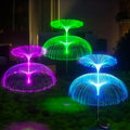 Solar Jellyfish Fiber Optic Lawn Lights – 7-Color LED Garden Solar Garden Light HIP Double style 2pcs