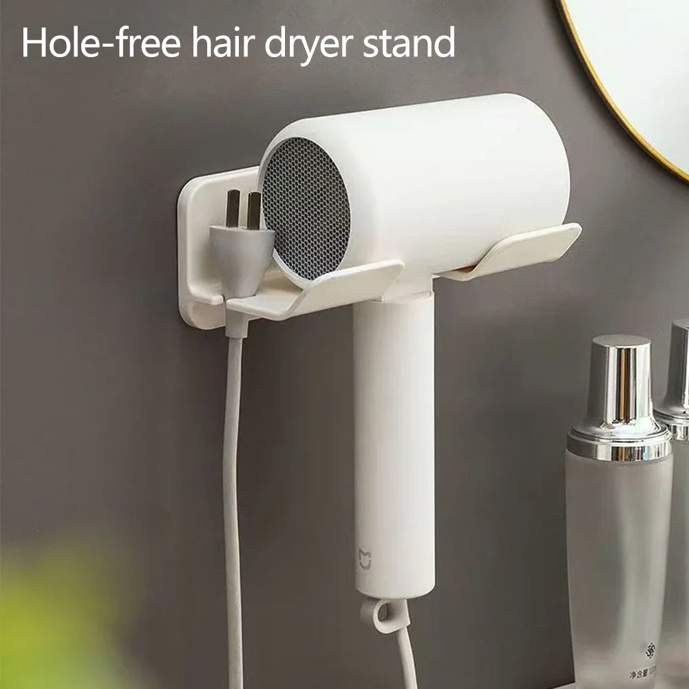 Wall Mounted Hair Dryer Bracket Without Drilling Bathroom Storage Rack Hair Dryer Bracket Bathroom Organizer Bathroom Rack HIP