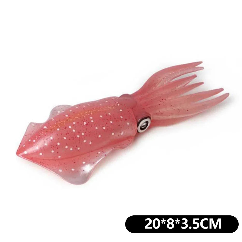 Cute Mini Soft Squid Starfish Marine Animal Model Ornament for Stress Relief Children's Education Gift Home Decoration HIP 03
