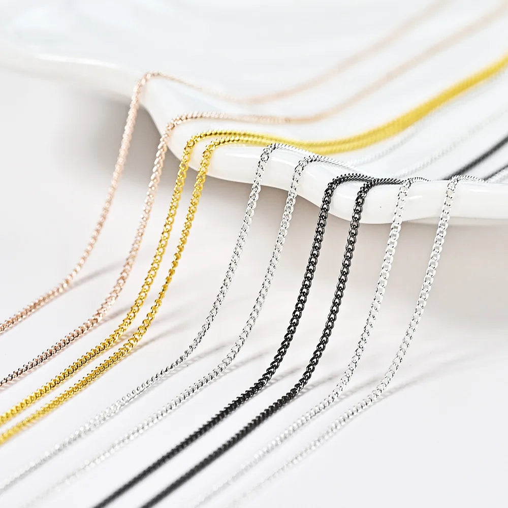 100cm Nail Bracelet Jewelry Metallic And Gold-Colored Chain For Retro Punk Style Nail Accessories Nail Decoration Fittings HIP