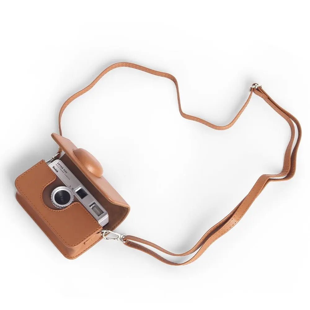 PU Leather Camera Bag & Strap for Kodak EKTAR H35 F501 F9 Camera Carry Case HIP