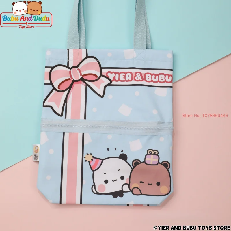 Panda Bubu & Dudu Canvas Tote Bag – Anime Shoulder Bag Anime Canvas Tote Bag HIP