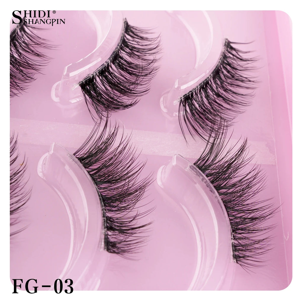 YSDO New Half Lashes 20 Pairs Soft Natural False Eyelashes Wispy Short Style Lash Volume Fluffy 3D Mink Eyelashes Cilios Makeup HIP