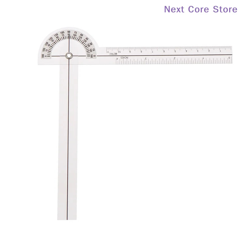 PVC Finger Goniometer 180° Angle Ruler – cm & Inch Protractor Angle Measuring Ruler HIP