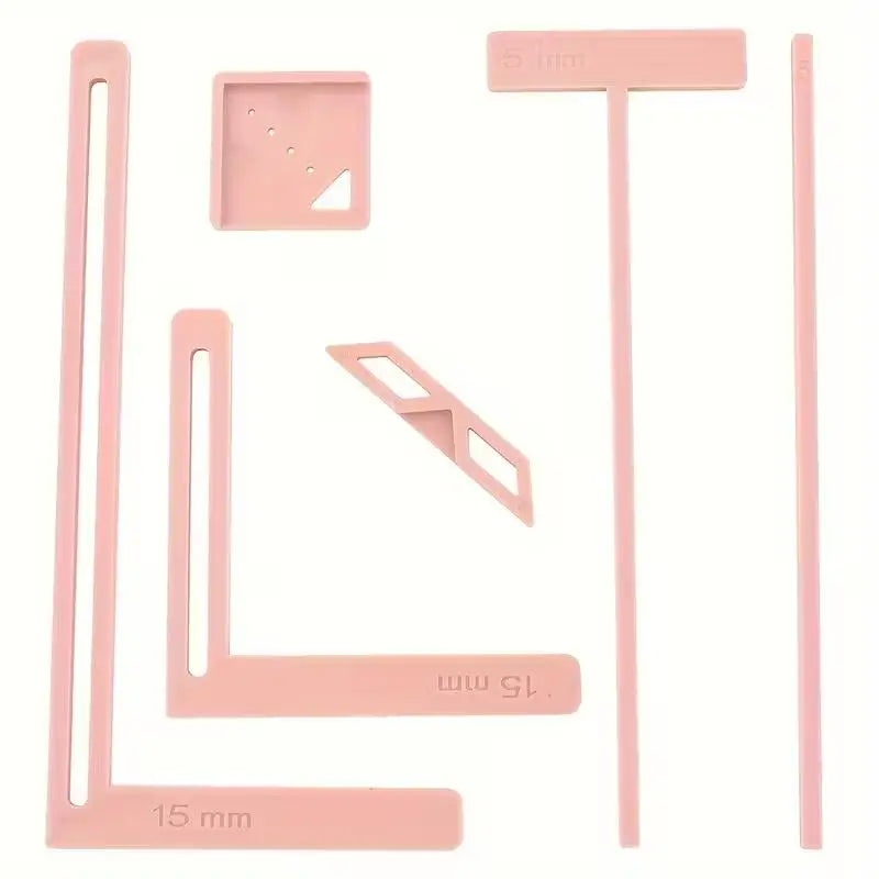 6-Piece Bookbinding & Scrapbooking Starter Tool Kit Bookbinding Tool Kit HIP Pink