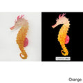 Artificial Glowing Fish Aquarium Decor Fake Hippocampus Float Ornament Simulation Silicone Sea Horse Fish Tank Landscape Decor HIP Orange