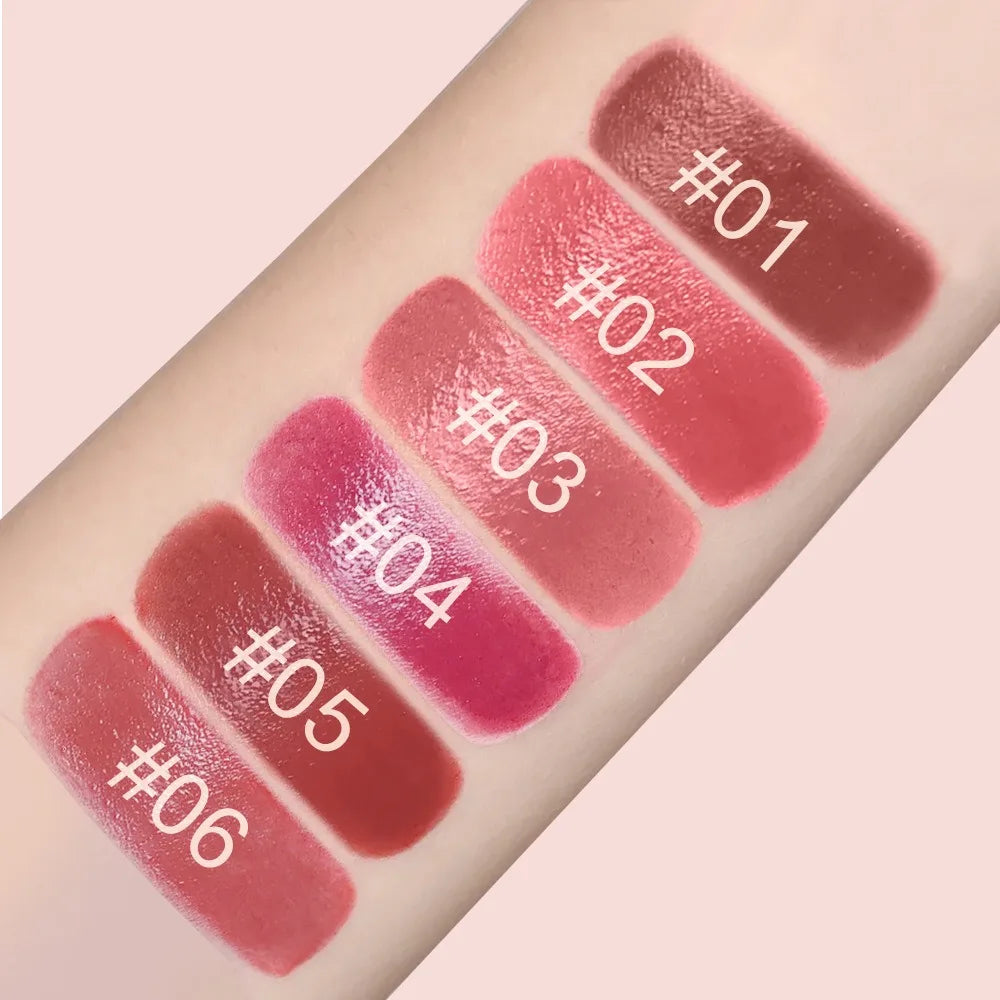 Mirror Brown Lipstick Pencil Moisturizing Waterproof Lasting Lipstick Crayon High Pigments Non-Stick Cup Lip Tint Pen Cosmetics HIP