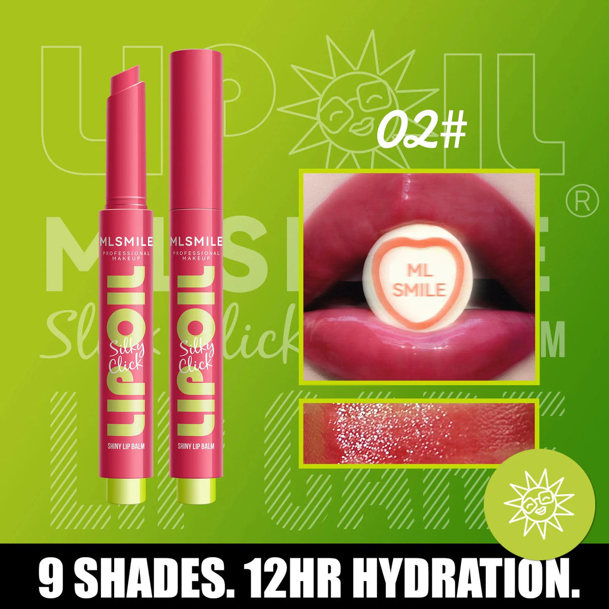 Mirror Glass Solid Lip Glaze Water Light Creamy Lip Gloss 12Hr Moisturizing Tint Avocado Lip Oil Balm Press Lipstick Cosmetic HIP 02