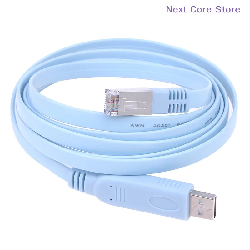 USB to RJ45 Console Cable – RS232 Serial CAT5 FTDI 1.8M Console Adapter Cable HIP