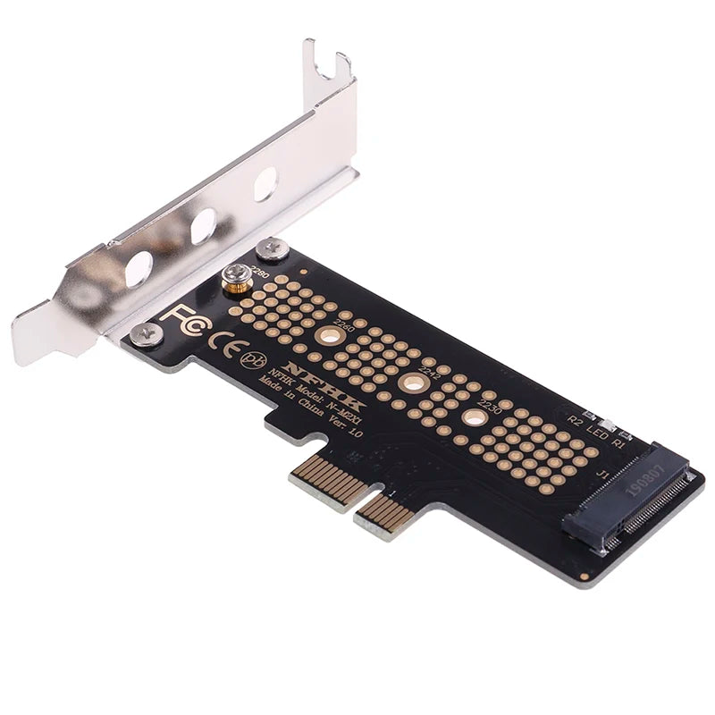 NVMe M.2 NGFF SSD to PCIe X1 Adapter Card with Bracket PCIe SSD Adapter HIP One Size