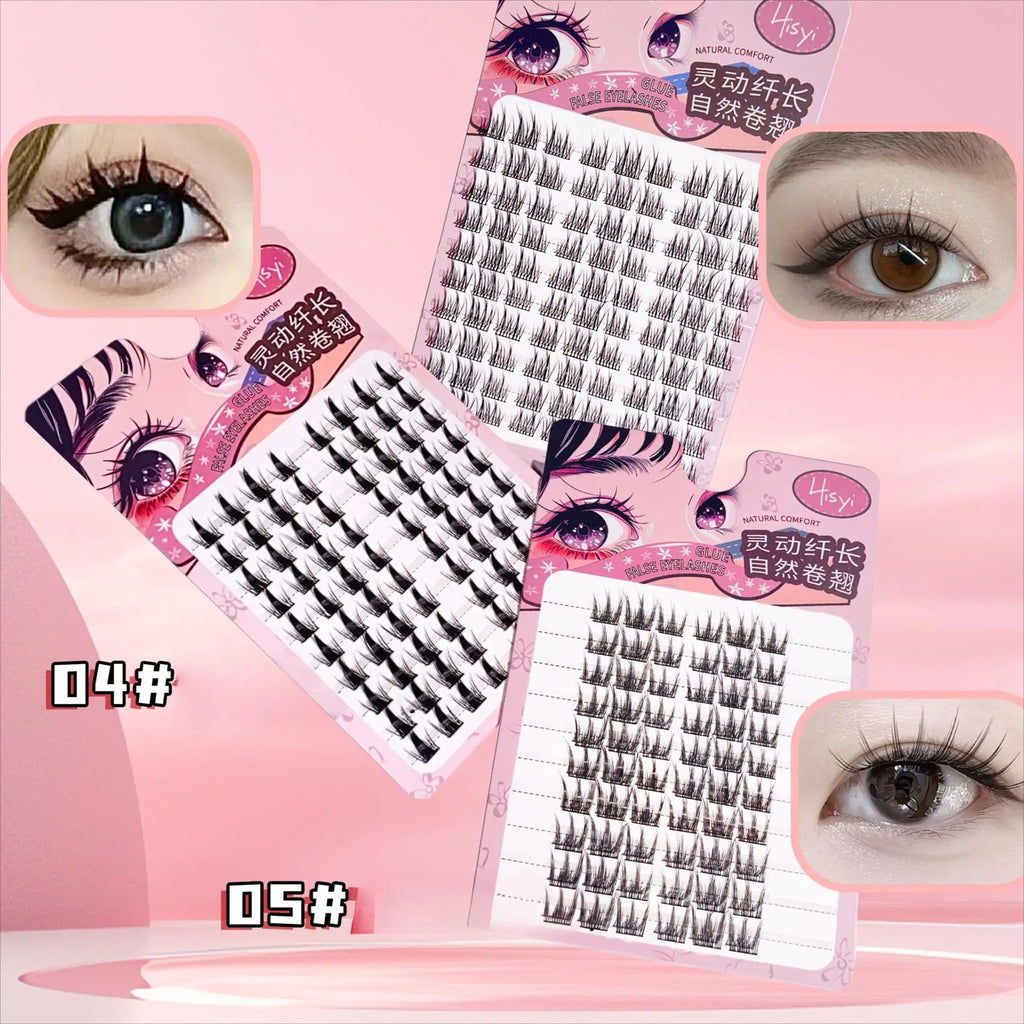 Sunflower Double-Tip Natural Curl False Eyelashes – 5 Styles False Eyelashes HIP