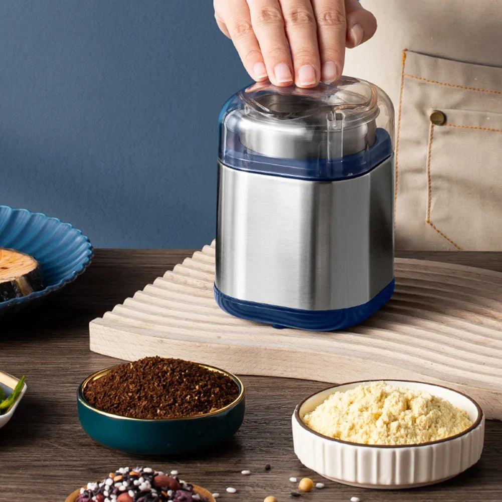 Electric Multifunctional Coffee Grain Grinder Small Spice Nut Stainless Steel Blade Dry Grinder Kitchen Utensils Easy Clean HIP