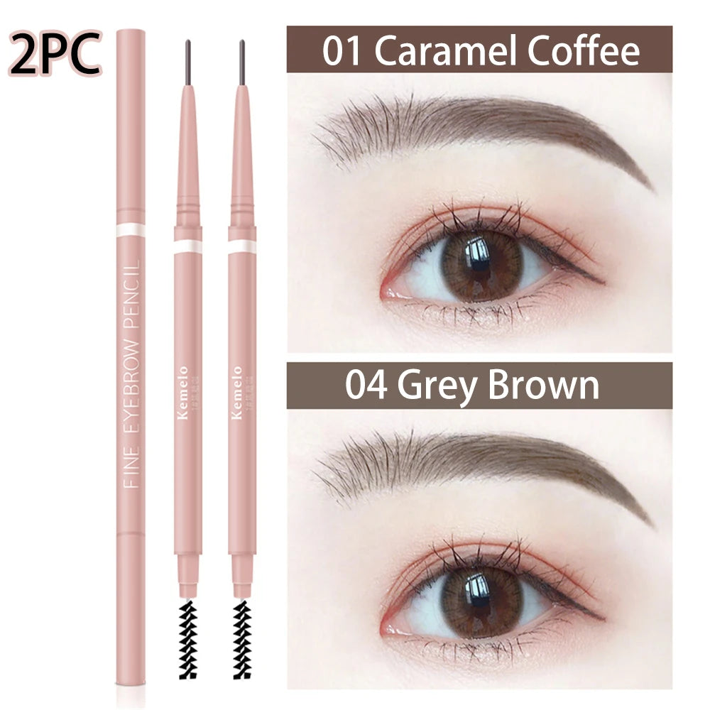 Waterproof Double-Ended Eyebrow Pencil – 1.5mm Ultra Fine Tip