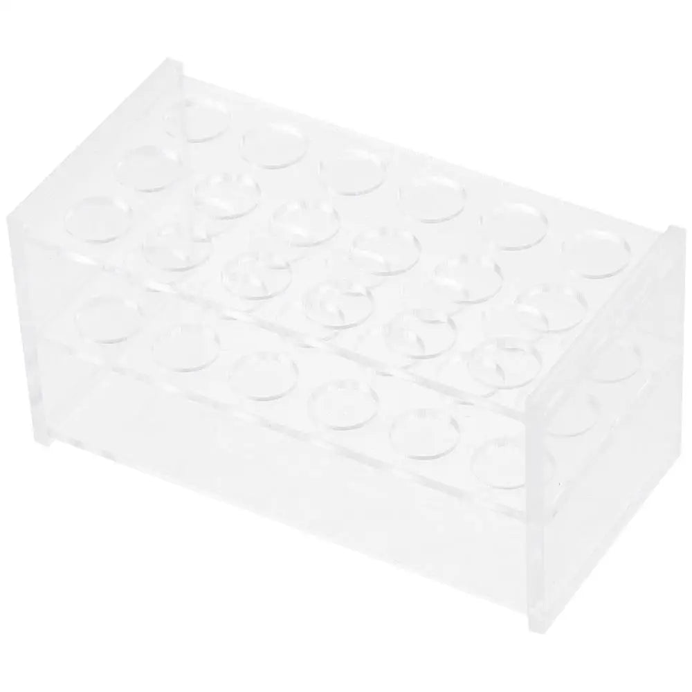 Clear Acrylic Test Tube Rack 18-Hole Stand – 10ml & 15ml Tubes Test Tube Rack HIP