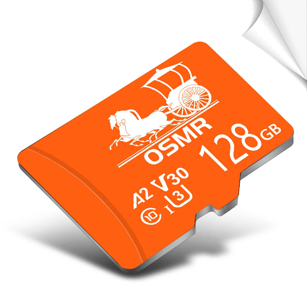 OSMR Micro SD Card 32–128GB Class 10 U3 V30 A2 High-Speed TF Micro SD Flash Card HIP 128GB